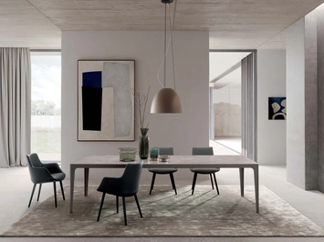 Tavolo Grand More con top in ceramica di Presotto