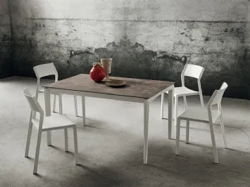 Tavolo da cucina con struttura in legno Bill di La Primavera
