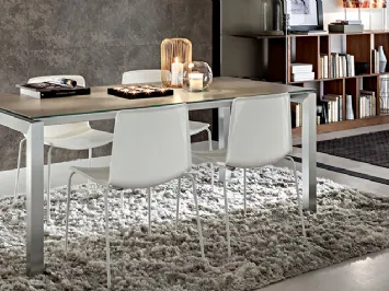 Tavolo moderno allungabile in laminato Luca di La Primavera