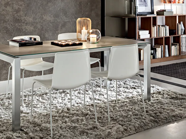 Tavolo moderno allungabile in laminato Luca di La Primavera