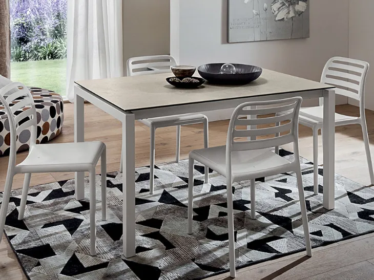 Tavolo allungabile con piano in laminato Luigi di La Primavera