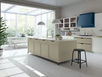 Cucina Classica Newport v2b in Frassino laccato Bianco Alba di Stosa