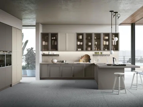 Cucina Classica Newport v3 in laccato opaco di Stosa