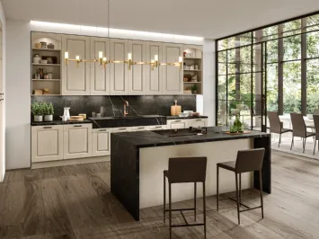 Cucina Classica Verona 01 con penisola di Arredo3