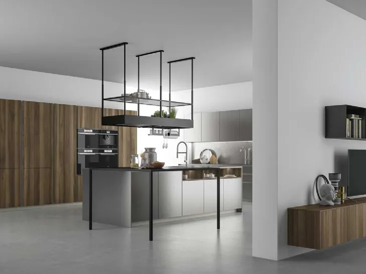 Cucina Design con isola Aspen composizione 1 di Doimo Cucine