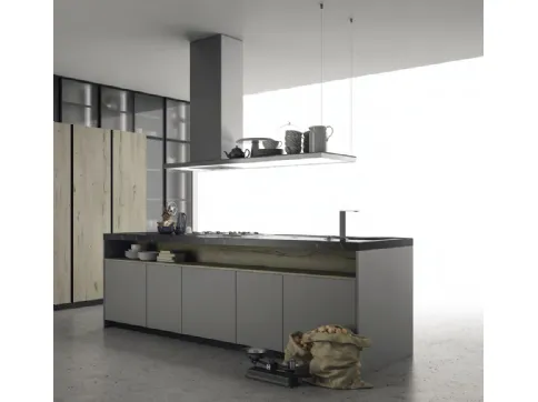 Cucina Design con isola Aspen composizione 2 di Doimo Cucine
