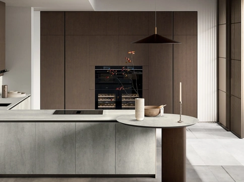 Cucina Moderna con penisola Glass 2|0 06 di Arredo3