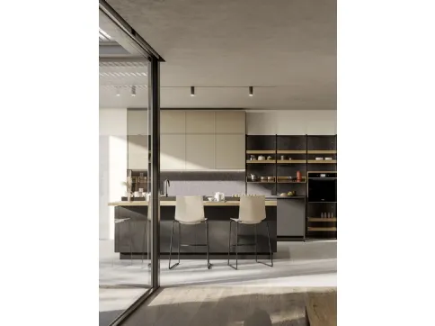 Cucina Moderna Kalì 13 con isola di Arredo3