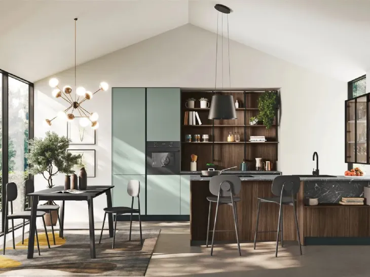 Cucina Moderna con penisola Art-Kaya di Stosa