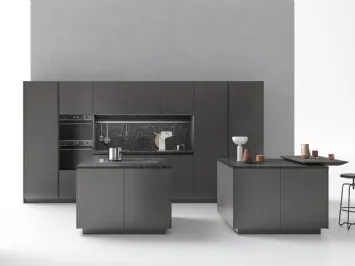 Cucina Moderne Logica LO Laccata Piombo di Valdesign