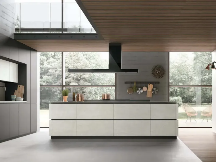Cucina Moderna con isola Metropolis di Stosa