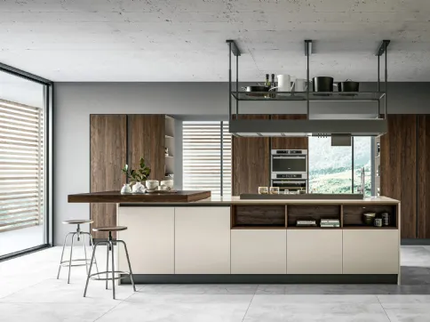 Cucina Moderna Round 01 con isola di Arredo3