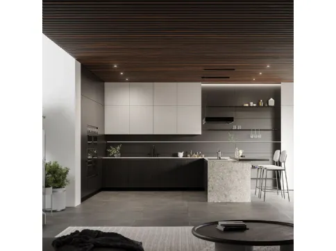 Cucina Moderna Wega 01 con penisola di Arredo3