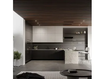Cucina Moderna Wega 01 con penisola di Arredo3